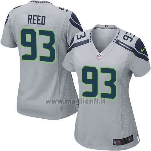 Maglia NFL Game Donna Seattle Seahawks Reed Grigio